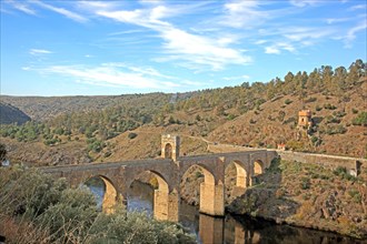 Roman Alcantara Bridge across the Tagus River