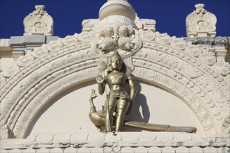 Sculptural details at the Thiru Murugan Temple