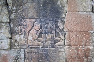 Bas-reliefs at Banteay Chhmar temple