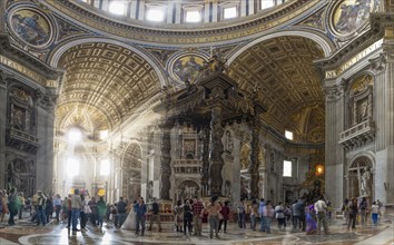 St. Peter's Basilica with incidence of light