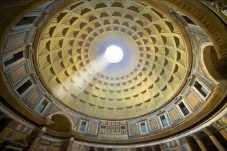 Pantheon roof of the Roman temple to all Roman Gods