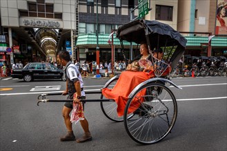 Rickshaw with a passenger