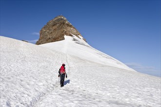 Mountaineer on Mt Pfaffensattel