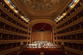 Orchestra rehearsal at the Teatro Massimo