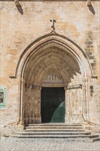 Side entrance portal of the Cathedral of Menorca