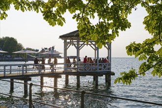 Pavilion on the lakeside promenade on Lake Constance