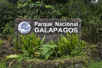 Sign of the Parque Nacional Galapagos
