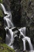 Mountain river with waterfall in Malfontal