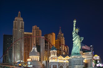 New York New York Hotel and Casino by Night