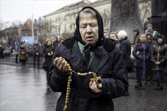 Mourning ceremony for victims of the Euromaidan in Kiev