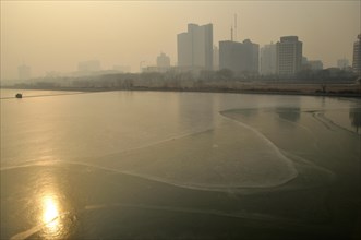 Smog in the city of Taiyuan