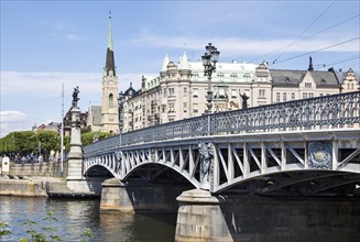 The historic Djurgardsbron Bridge
