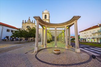 Cathedral of Aveiro or Church of St. Dominic at dusk