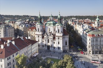 View across the Old Town Square to St Nicholas Church