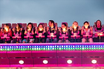 People sitting in a ride