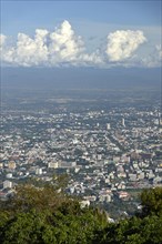 View over Chiang Mai from Wat Phra That Doi Suthep Temple
