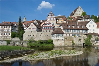 Historic centre of Schwabisch Hall on the Kocher River