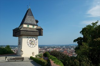 Clock tower on Schlossberg or Castle Hill