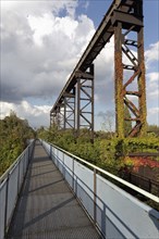 Skywalk and bridge at the former metallurgical plant
