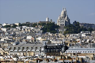 Hill of Montmartre with Sacre-Coeur Basilica