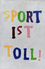 Sport ist toll' or 'Sports is great
