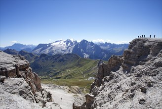 View towards Marmolada Glacier