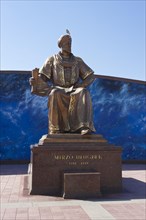 Statue of Mirzo Ulugbek at the Observatory of Ulugh Beg