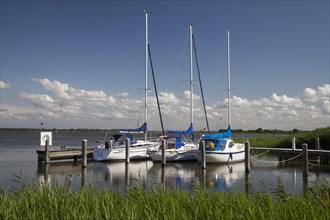 Rest area for boaters at the Bodden