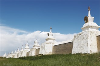 Stupas of the outer wall