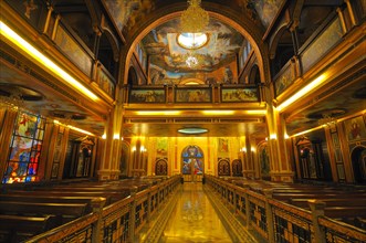 Interior of the Coptic-Orthodox church All Saints who Live in Heaven