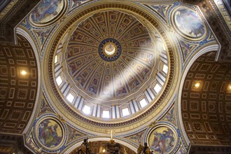 The dome interior of St Peter's by Michelangelo