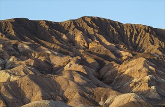 Badlands at the western foothills of the Grapevine Mountains in the Death Valley