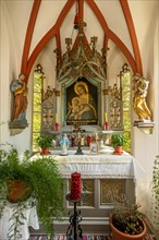 Interior view with the altar