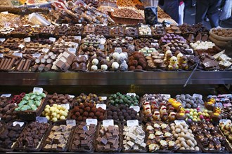 Market stall selling sweets