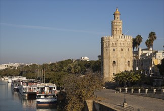 The Torre del Oro at the Guadalquivir riverside