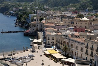 Harbor of Lipari town