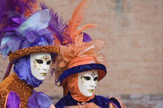 Venetian carnival costumes and masks