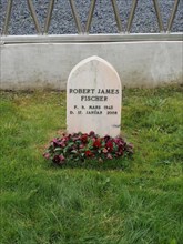 Tomb and gravestone of chess world champion Bobby fisherman
