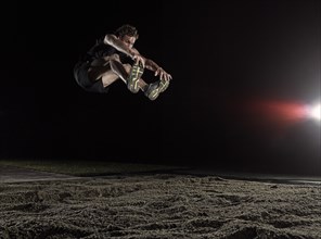 Athlete at the long jump