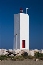 Lighthouse at the marina in Punta Ala