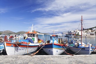 Fishing boats in the port of Elounda