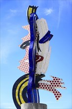 Pop Art sculpture 'El Cap de Barcelona' by artist Roy Lichtenstein