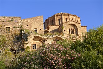 12th century Byzantine Orthodox Church of Hagia Sophia in the upper town ruins of Monemvasia