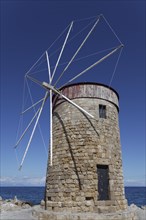 Historic windmill in Mandraki Harbour