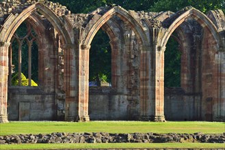 Ruins of the Cistercian monastery of Melrose Abbey