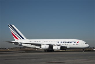 Airfrance Airbus A380 on the airfield