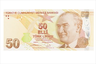 Turkish fifty lira banknote