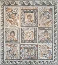 Floor mosaic depicting the seasons