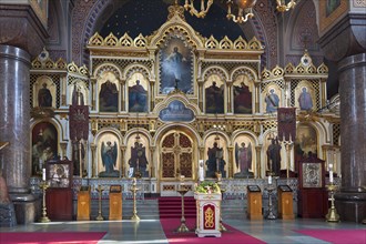Interior with an iconostasis