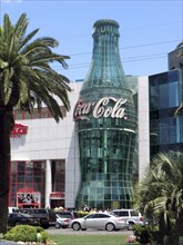 Huge Coca Cola bottle on the Las Vegas Strip
